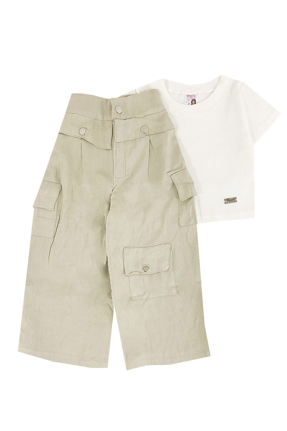 CONJUNTO NIÑA CAMISETA Y PANTALÓN AMPLIO