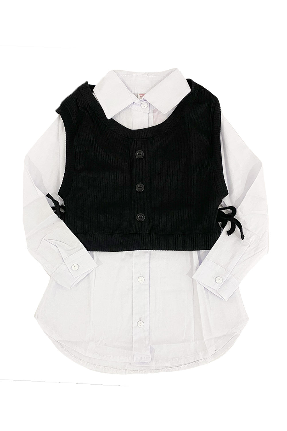 DUO NIÑA CHALETO Y CAMISA COLOR VARIABLE