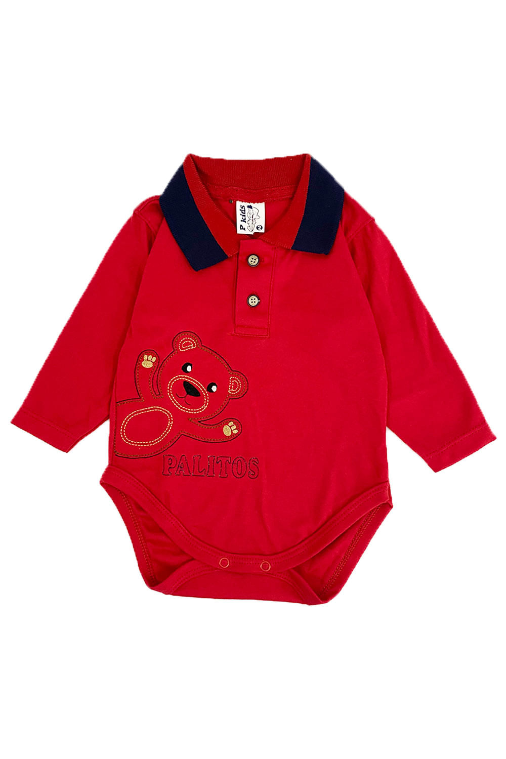 BODY BEBE CUELLO POLO CON BORDADO VARIABLE