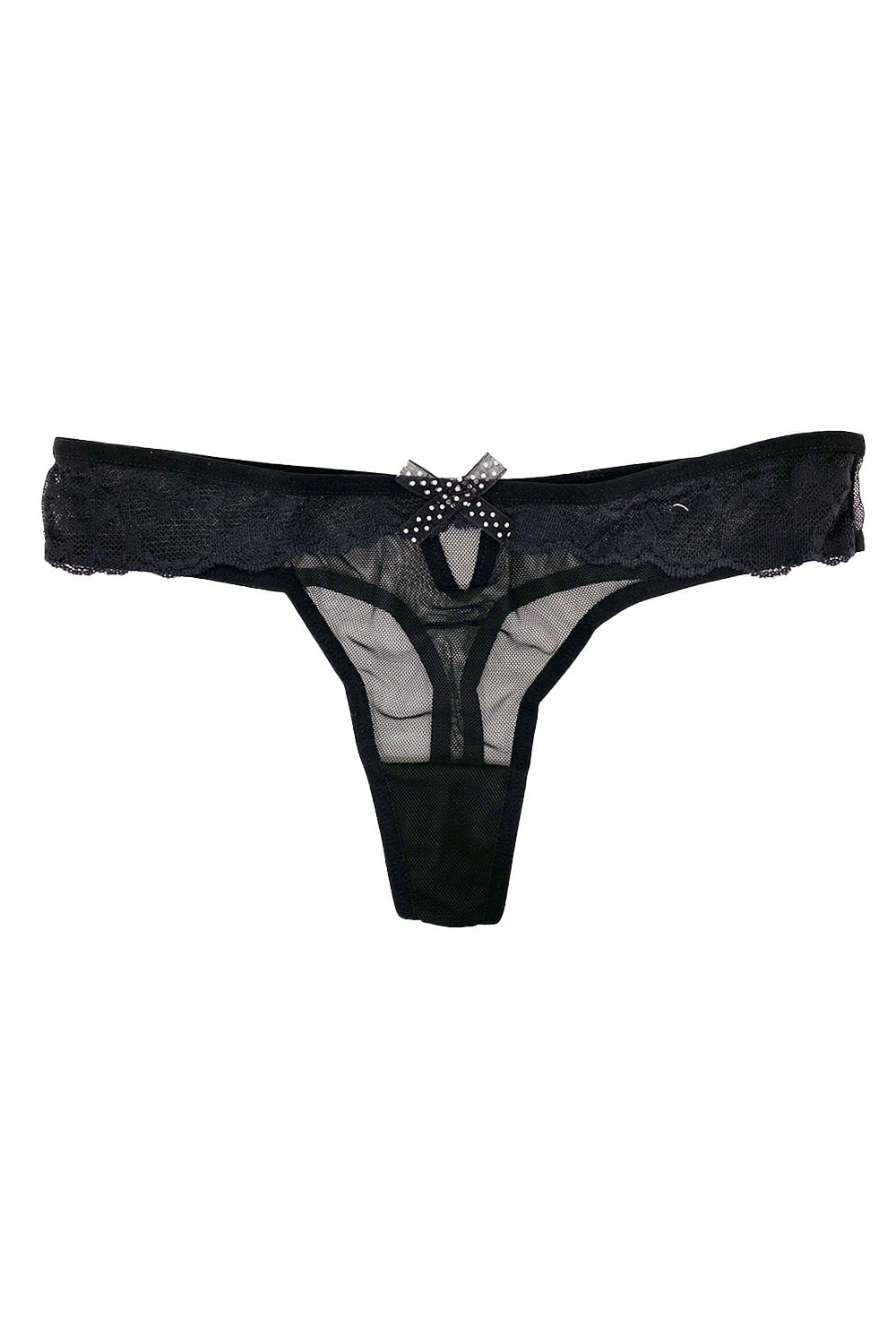 PANTY BRASILERA MUJER EN TULL Y ENCAJE