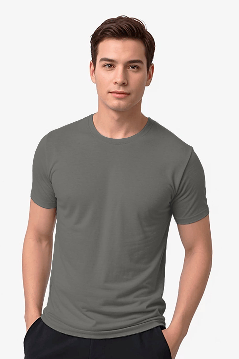 CAMISETA HOMBRE  DEPORTIVA LICRADA UNICOLOR