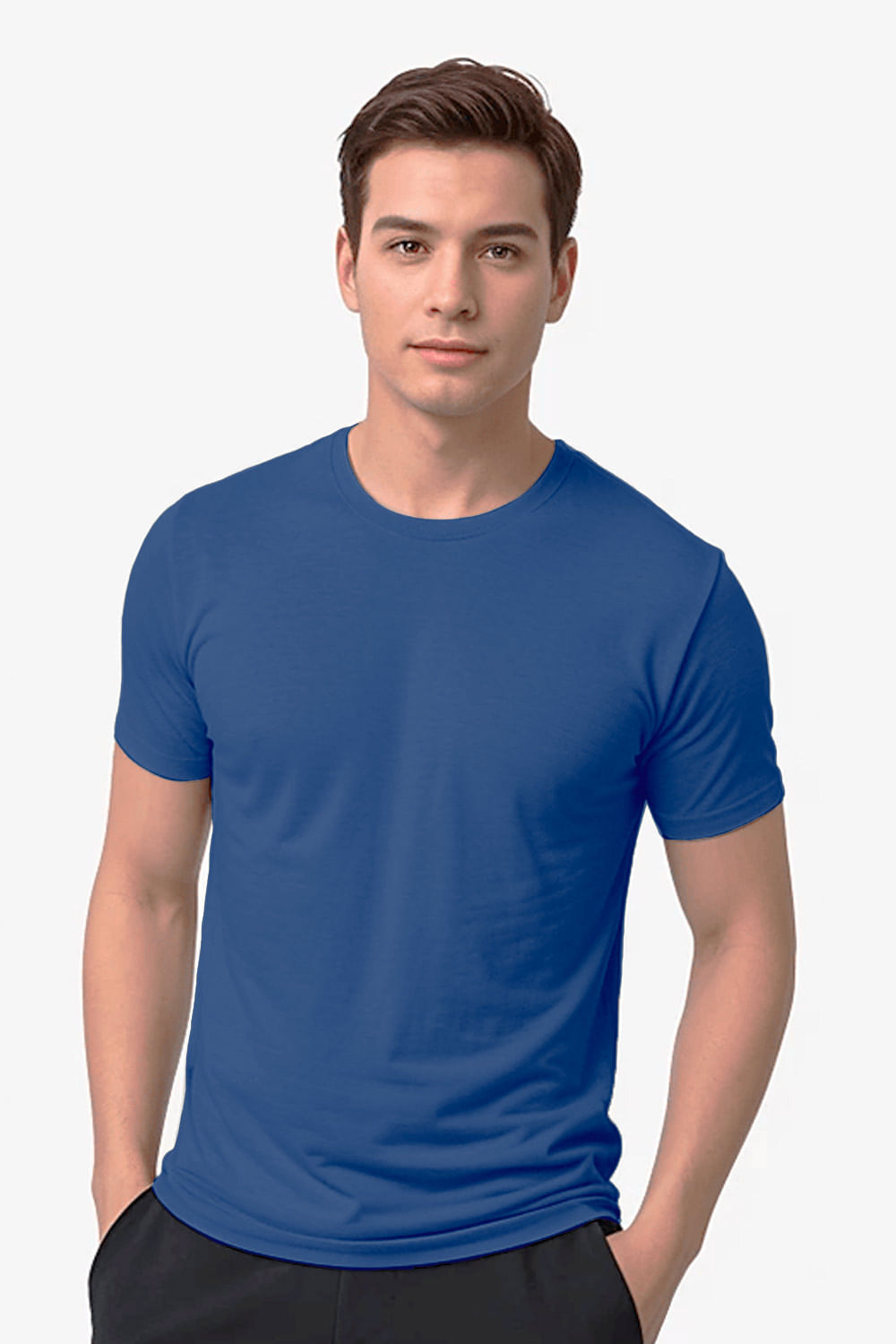 CAMISETA HOMBRE  DEPORTIVA LICRADA UNICOLOR