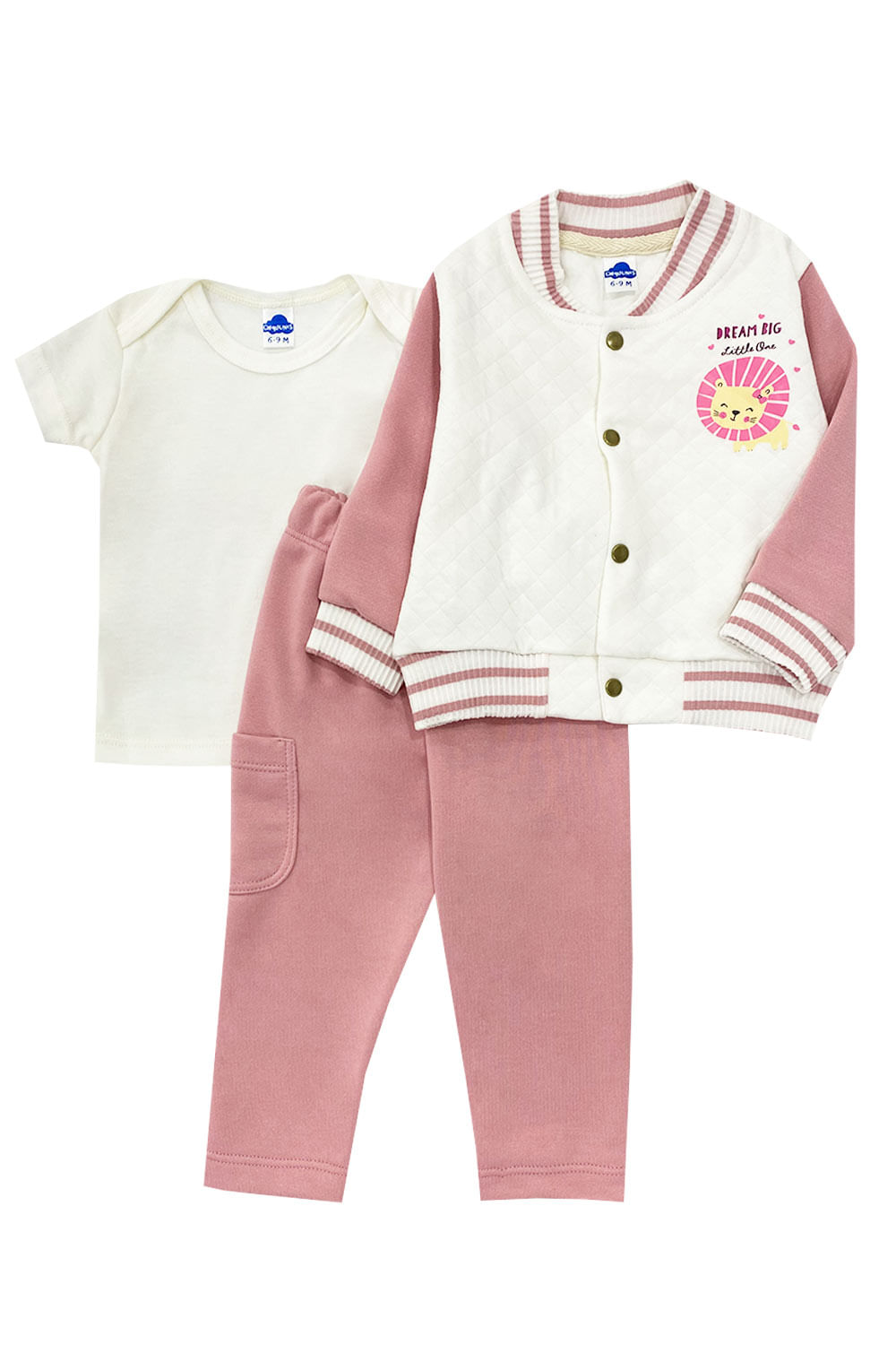 CONJUNTO BEBE CHAQUETA CAMISETA Y JOGGER