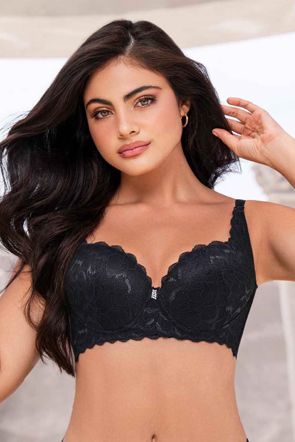 BRASIER MUJER ENCAJE CON MAYOR CUBRIMIENTO