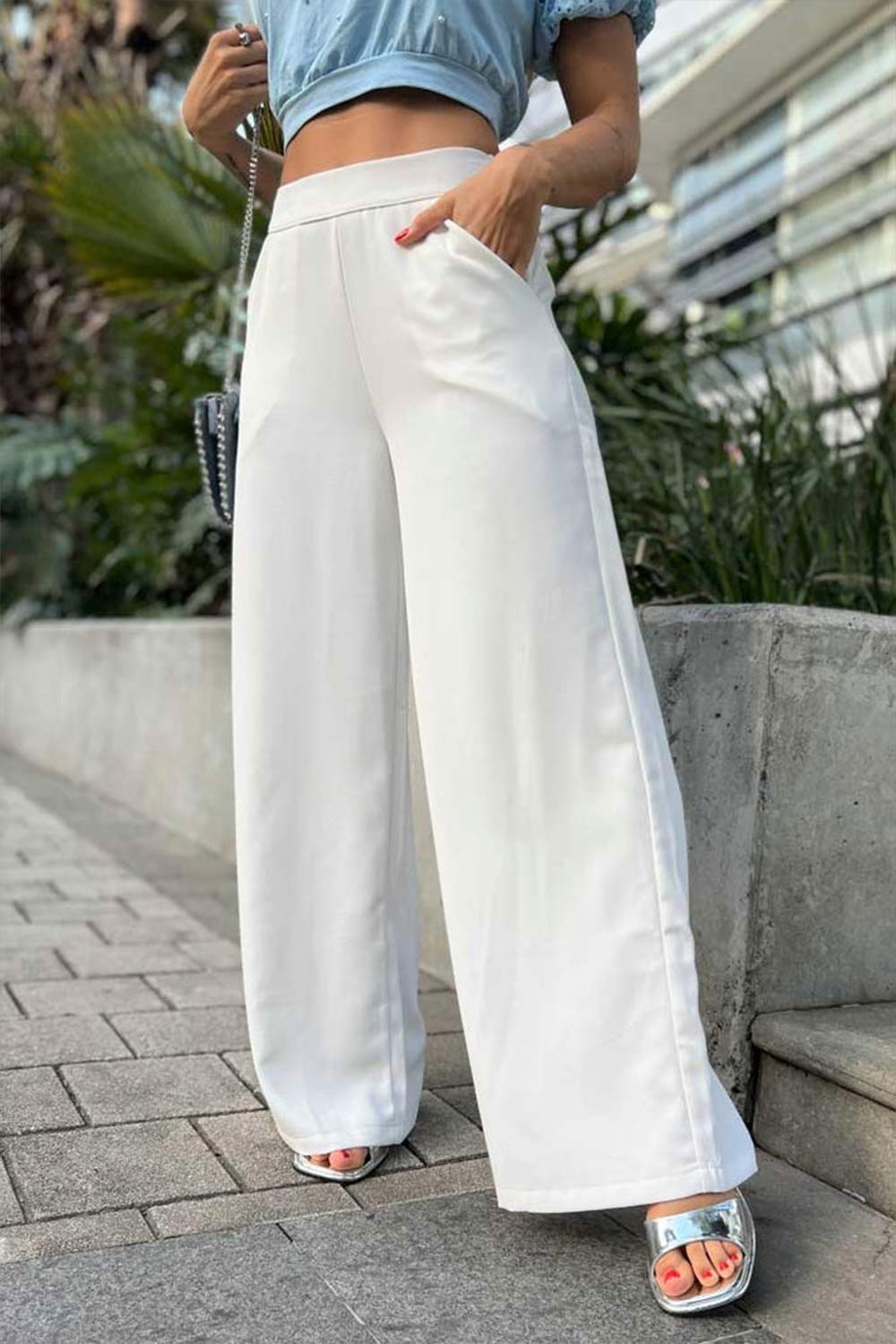 PANTALÓN MUJER SILUETA AMPLIA