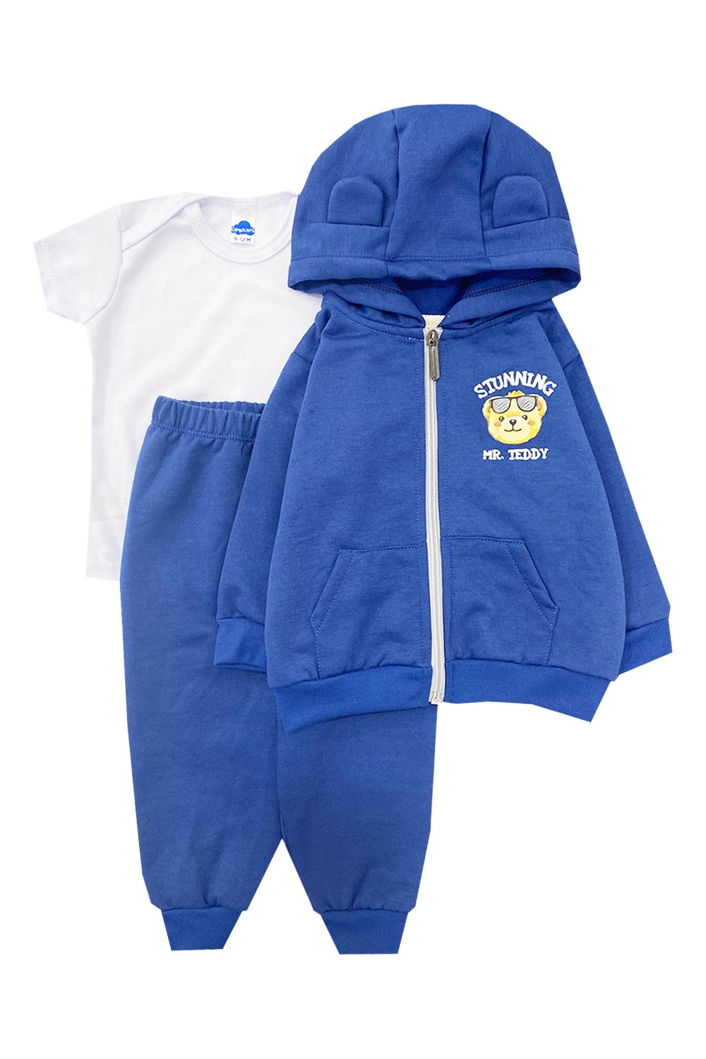 SUDADERA BEBÉ UNICOLOR Y ESQUELETO