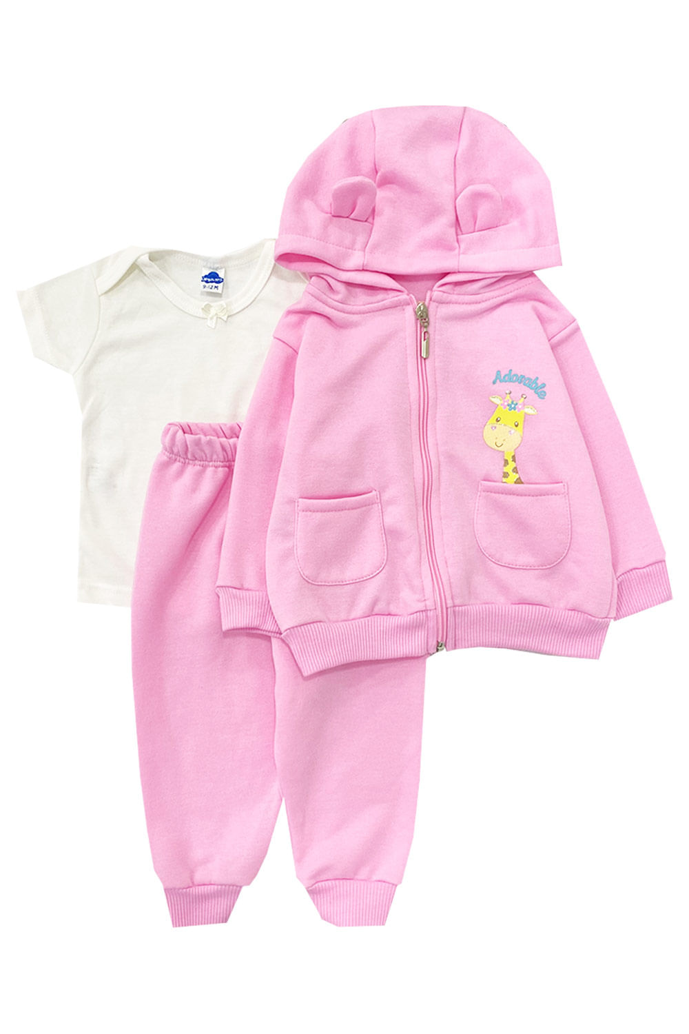 CONJUNTO BEBE TRES PIEZAS