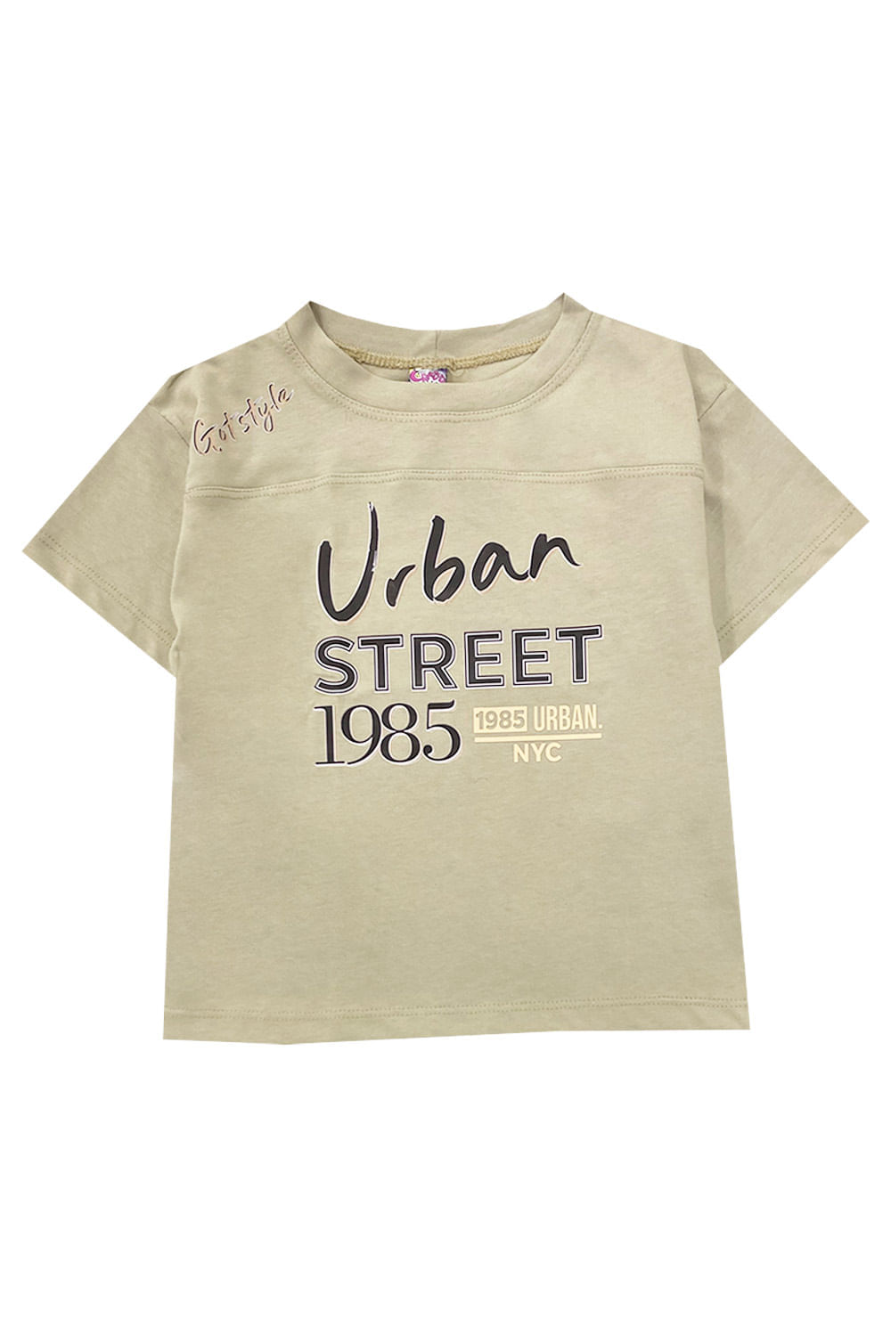 CAMISETA NIÑO OVERSIZE ESTAMPADA