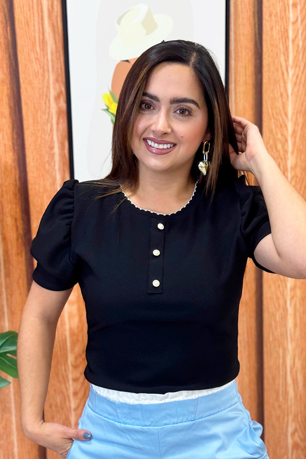 BLUSA MUJER TELA ACANALADA