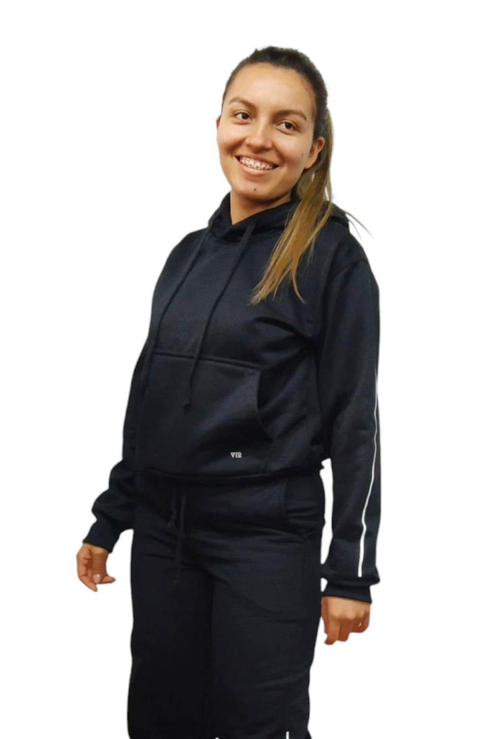 BUZO MUJER ESTAMPADO EN MANGAS