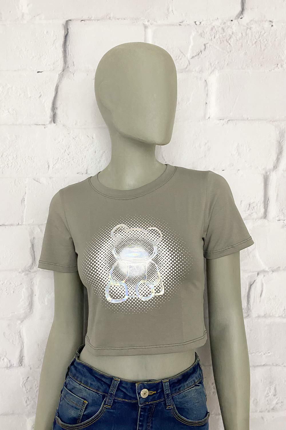 CAMISETA MUJER CORTA ESTAMPADO DELANTERO