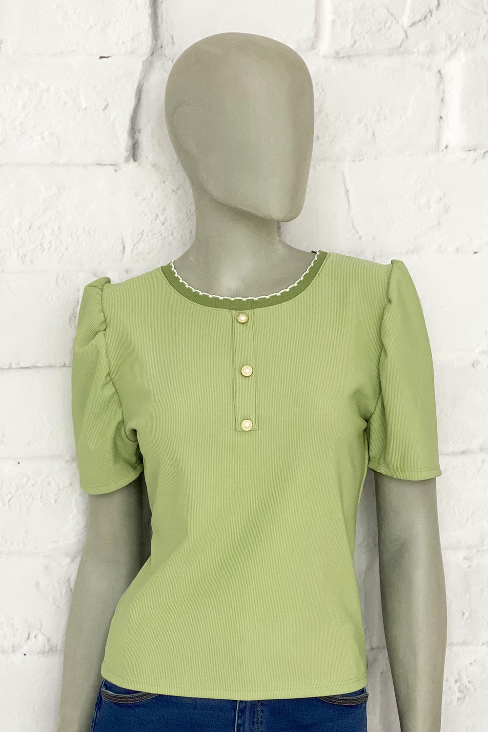 BLUSA MUJER TELA ACANALADA