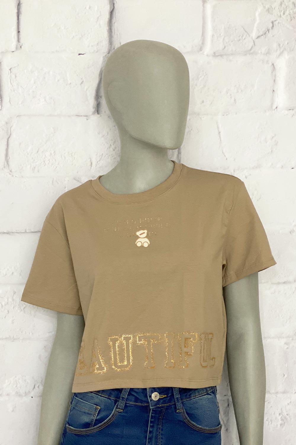 CAMISETA MUJER OVER SIZE ESTAMPADO DELANTERO