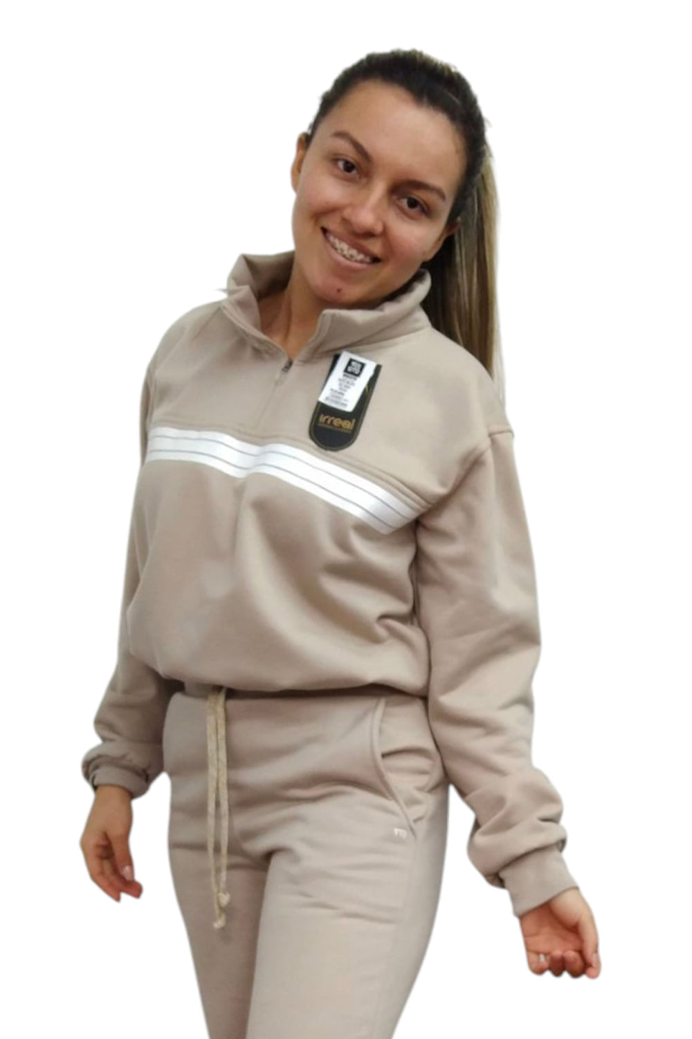 BUZO MUJER CORTO ESTAMPADO DELANTERO