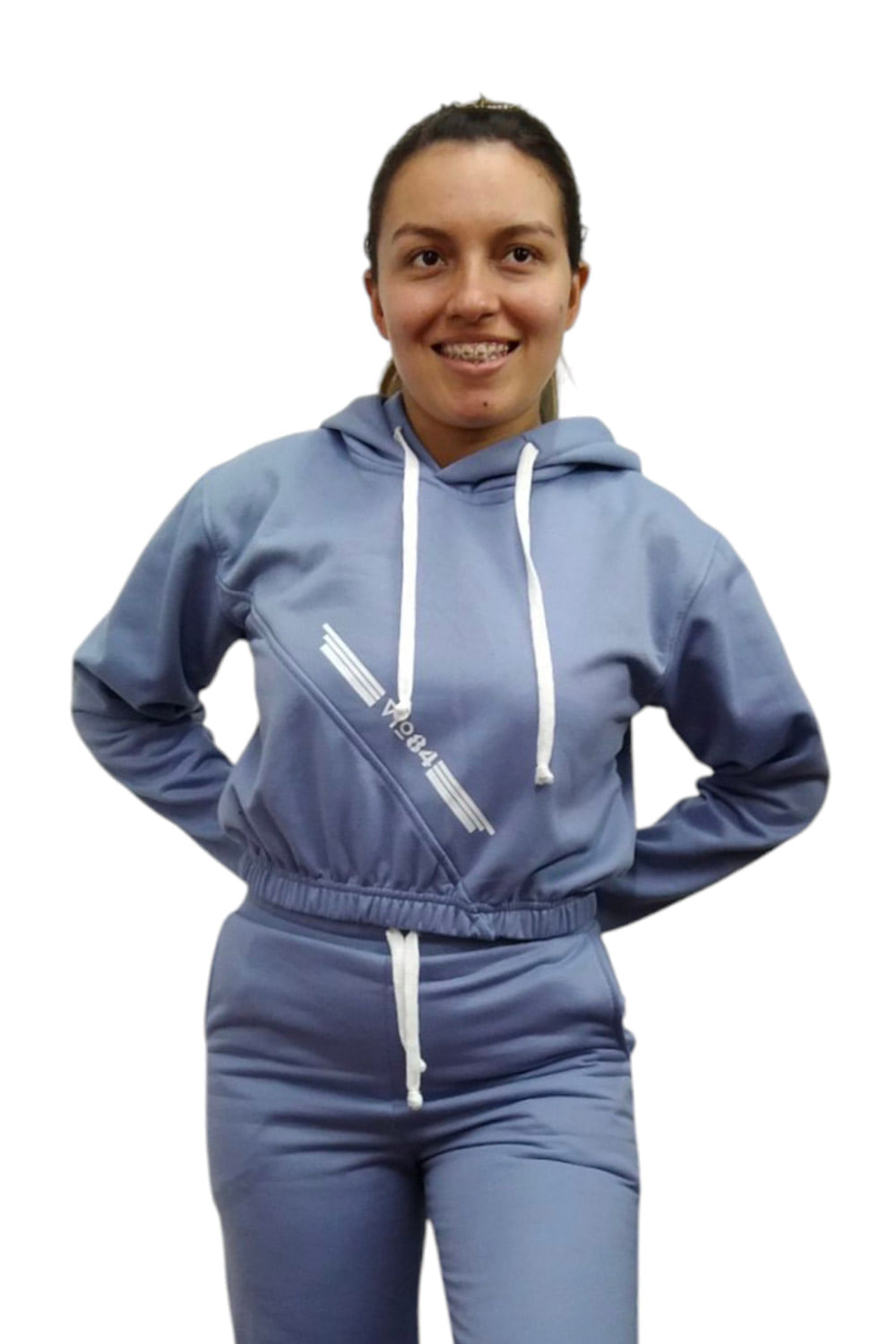 BUZO MUJER CORTO ESTAMPADO DELANTERO