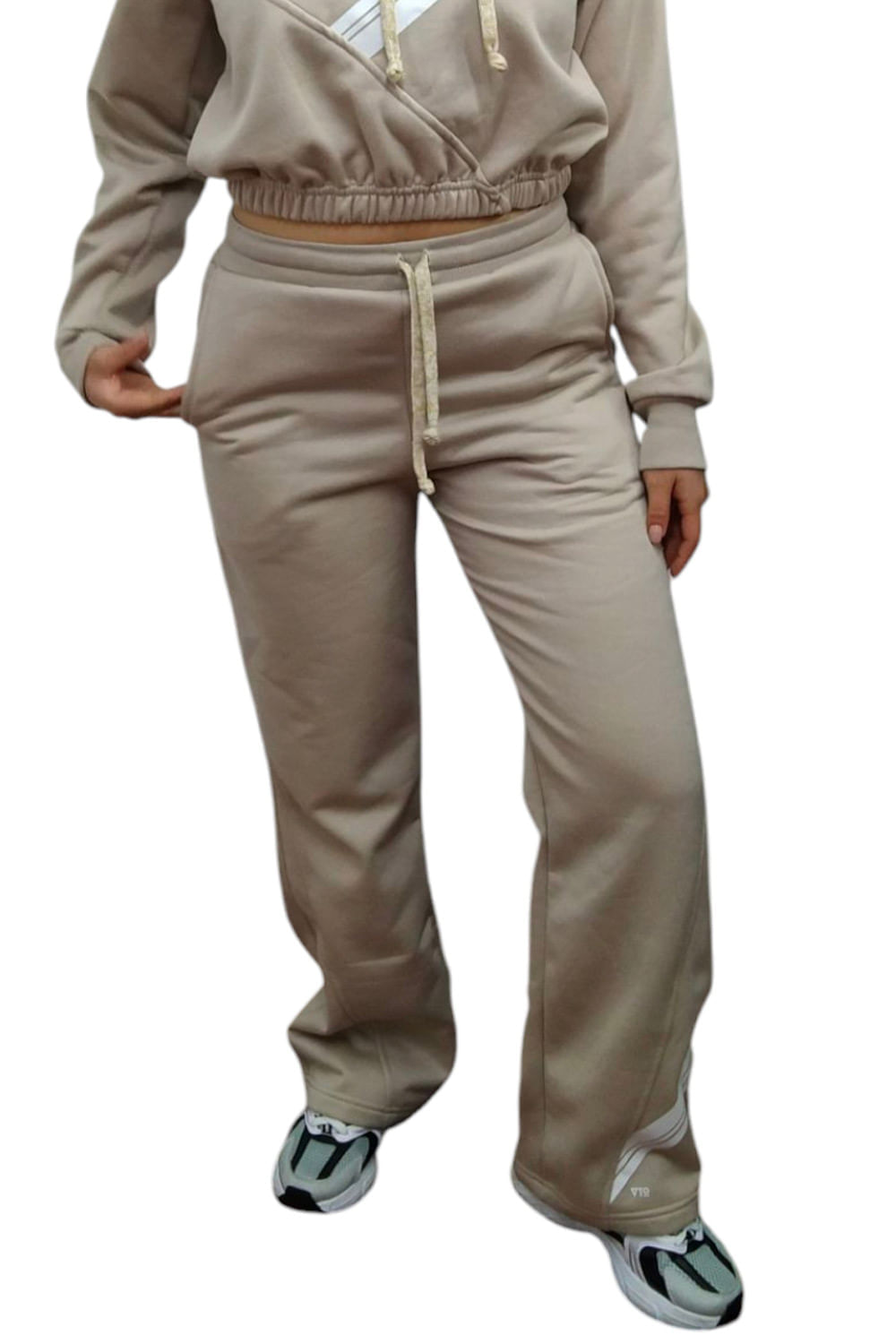 JOGGER MUJER CON ESTAMPADO EN BOTA