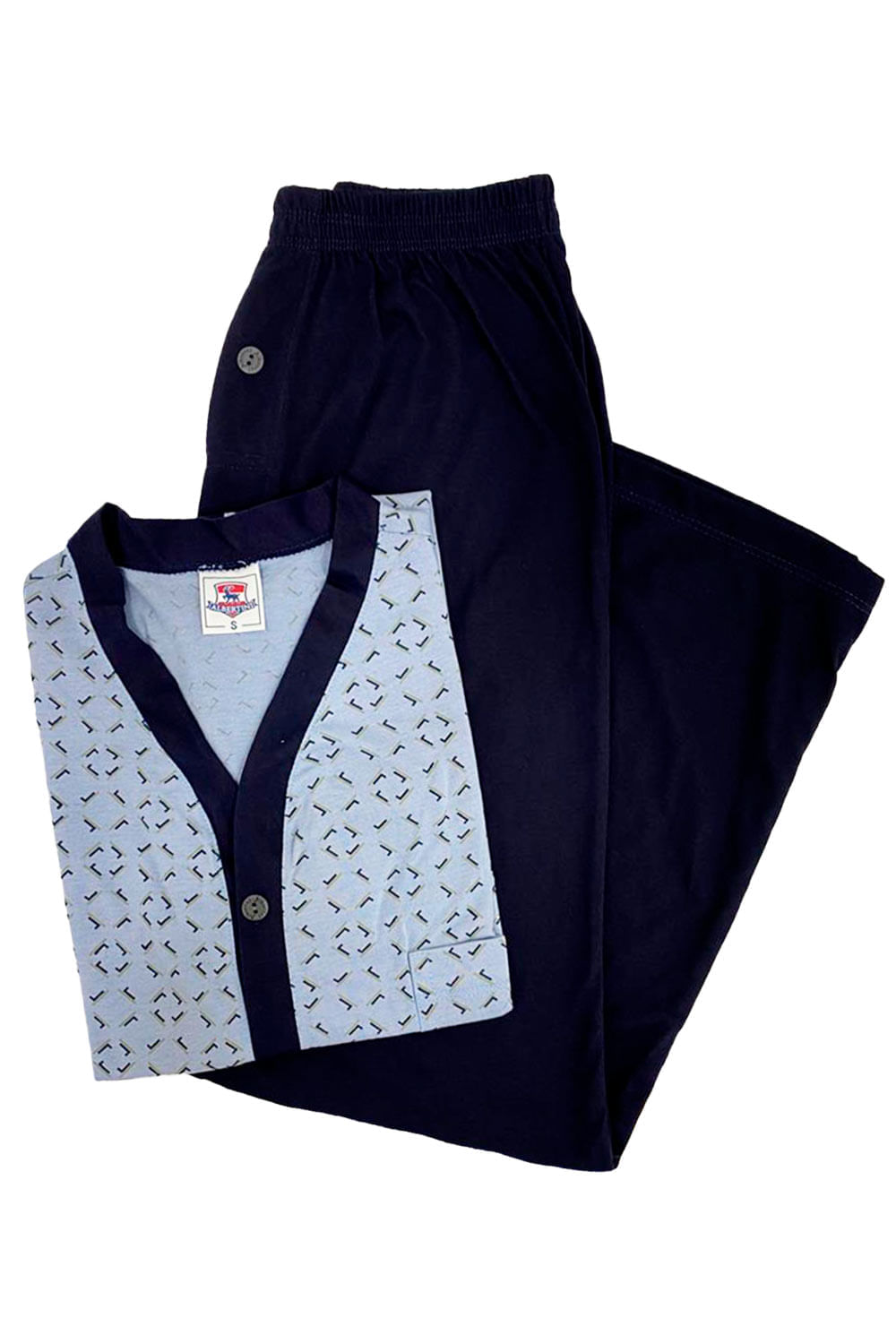 PIJAMA HOMBRE CAMISA MANGA CORTA Y PANTALÓN