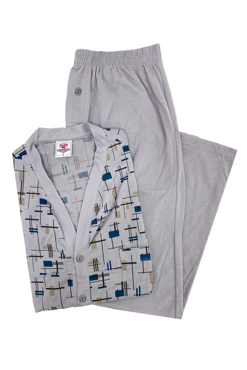 PIJAMA-HOMBRE-ALBERTINI-REF-0046GRIS-CLARO