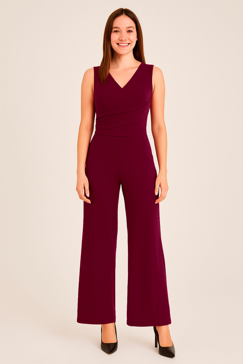 ENTERIZO MUJER ELEGANTE PANTALÓN AMPLIO