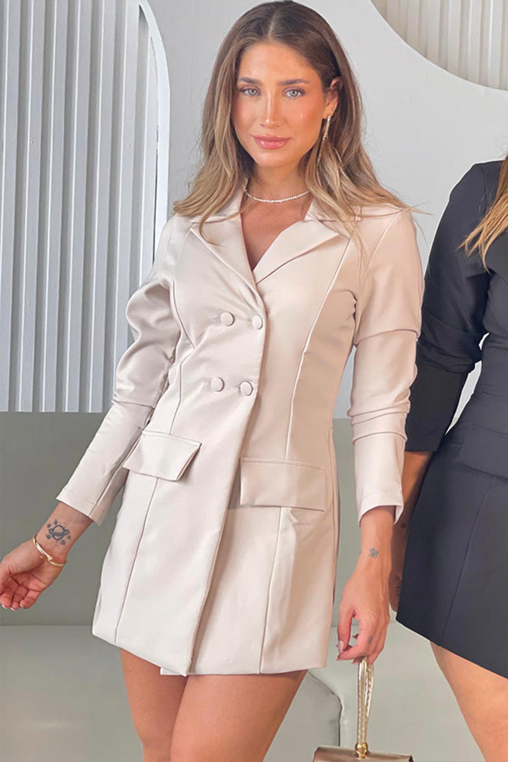 ENTERIZO CORTO MUJER TIPO BLAZER
