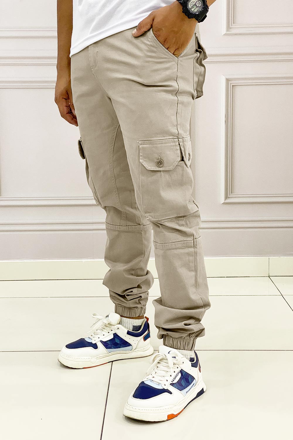 PANTALÓN HOMBRE DRIL TIPO CARGO