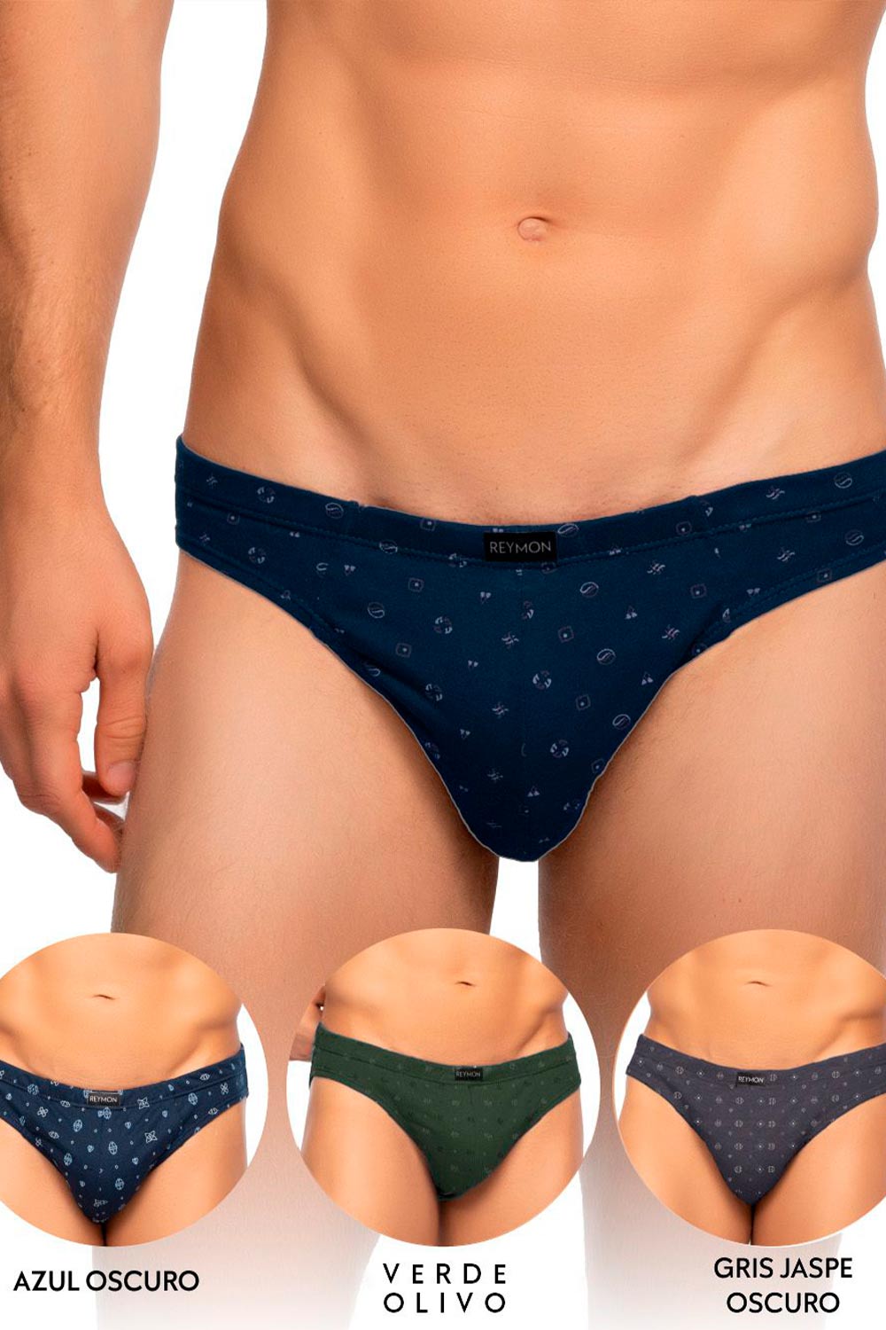 TANGA HOMBRE ESTAMPADOS VARIABLES X3