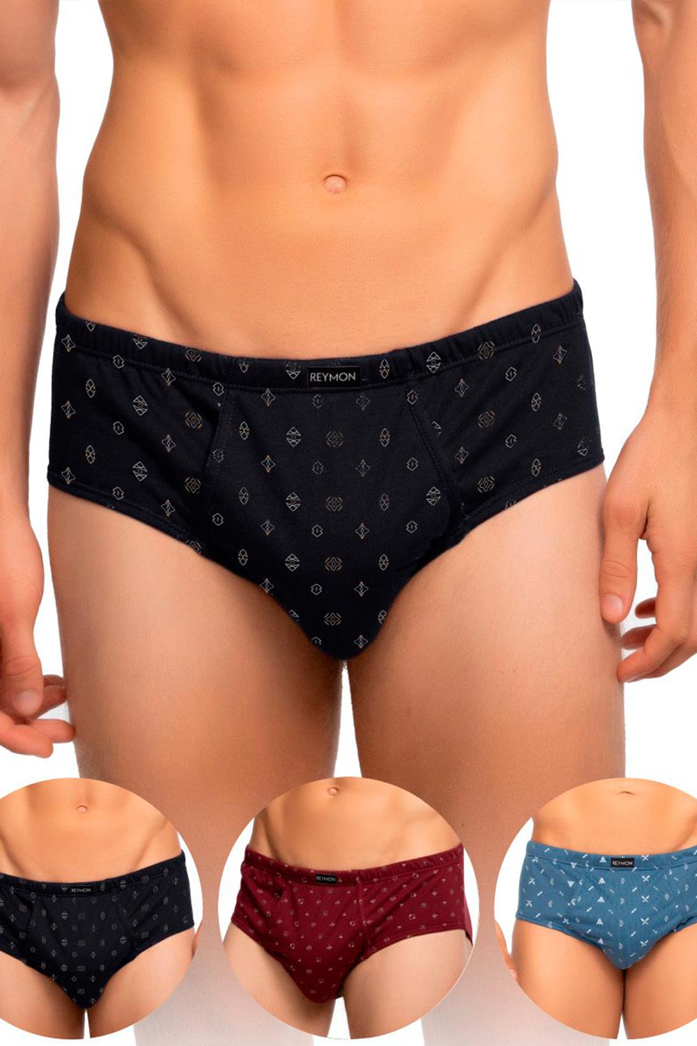 PANTALONCILLO HOMBRE ESTAMPADO CON BRAGUETA X3