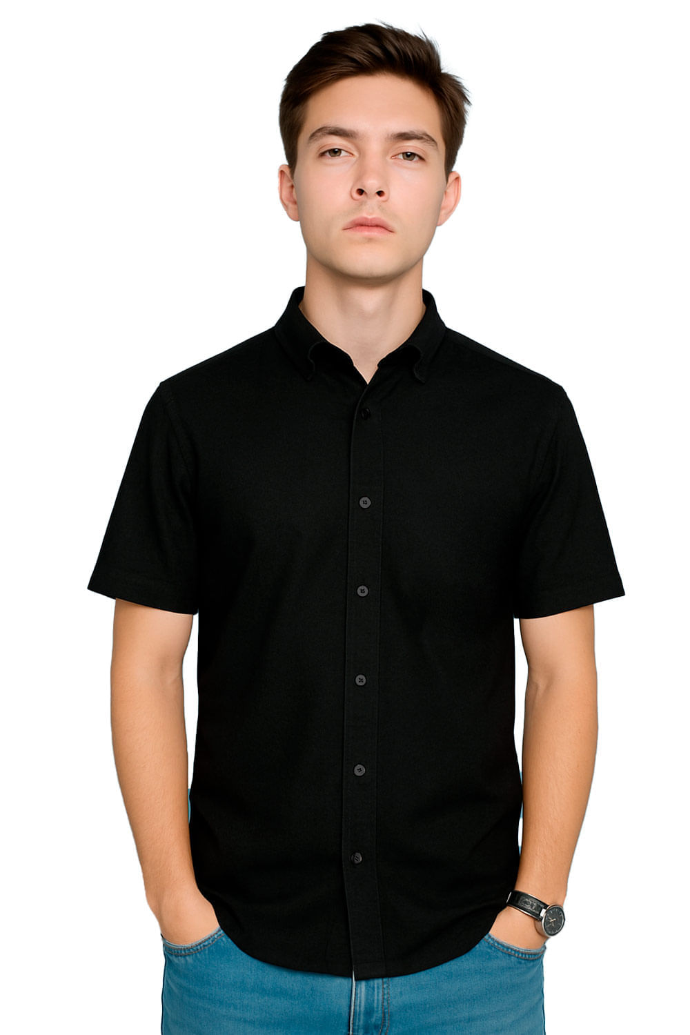 CAMISA HOMBRE TELA CON TEXTURA VARIABLE