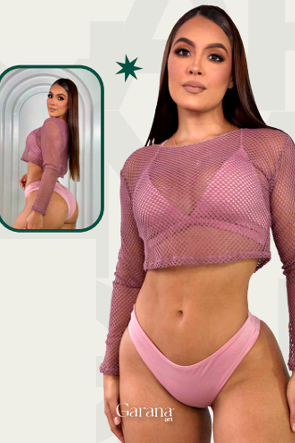 TRAJE DE BAÑO TRES PIEZAS