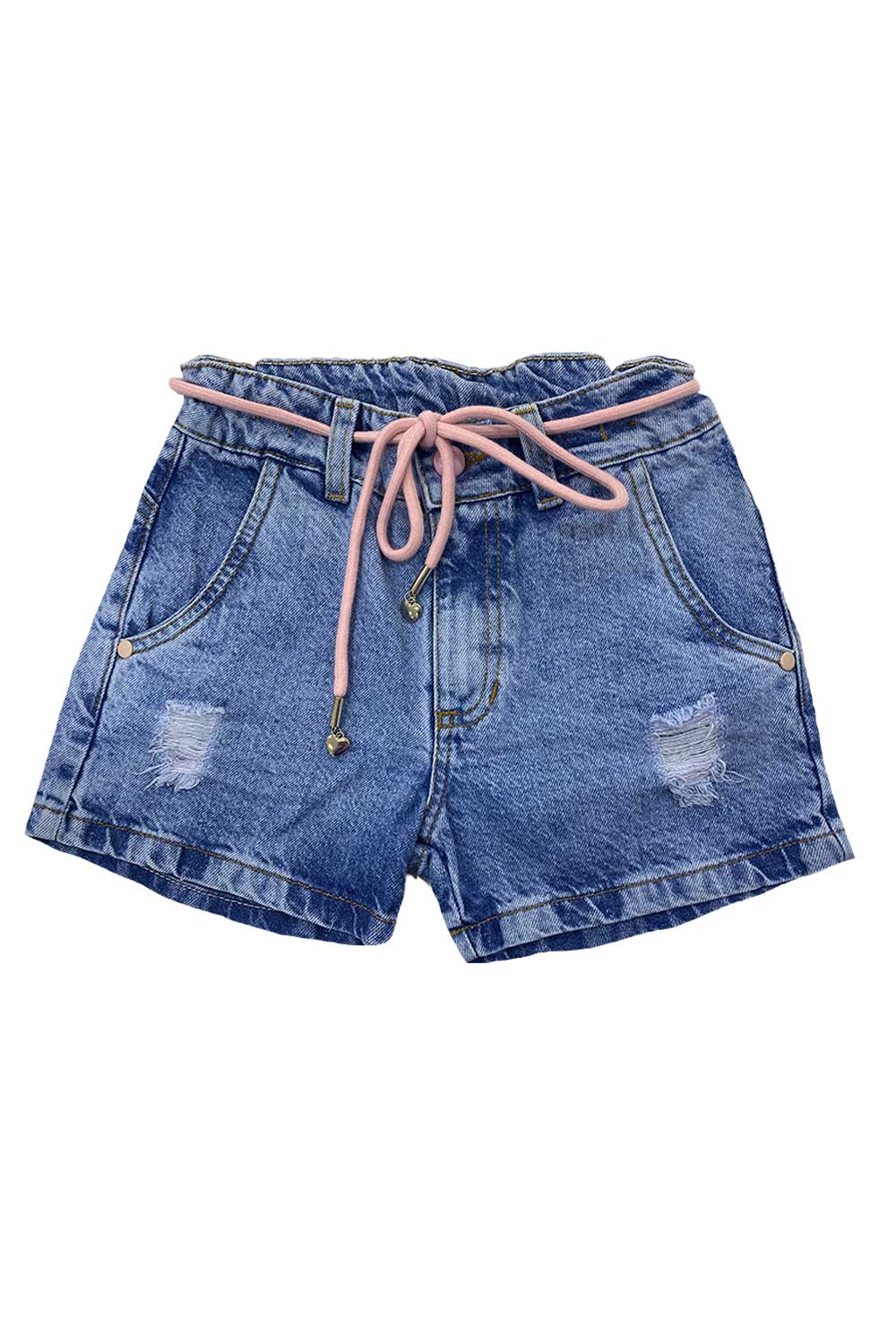 SHORT NIÑA EN DENIM CLÁSICO