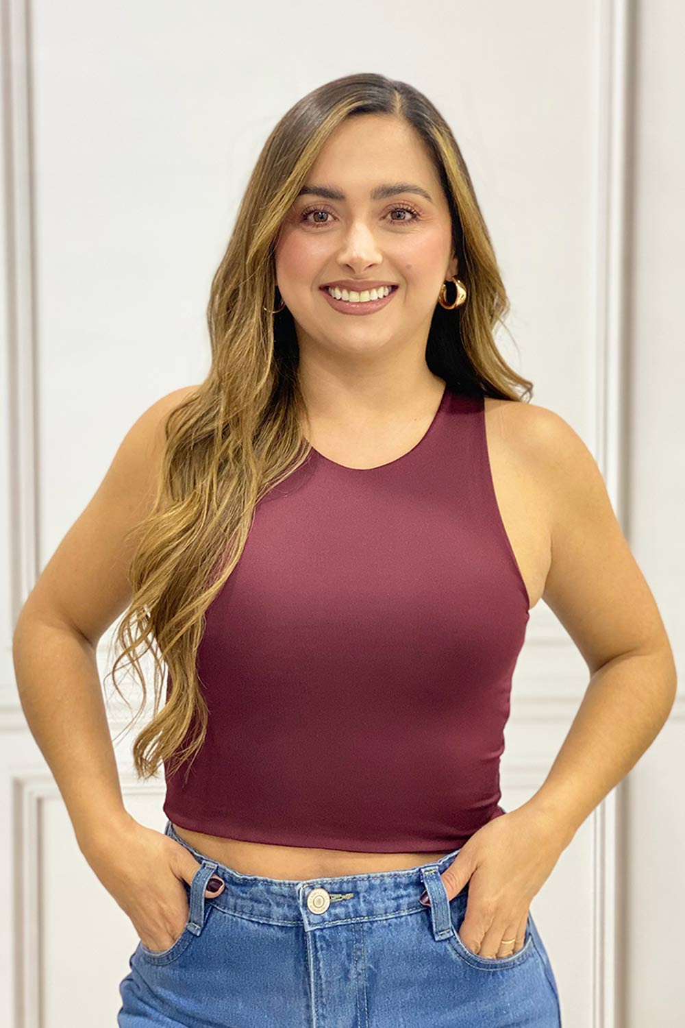 ESQUELETO MUJER TELA LISA MANGA SISA CUELLO REDONDO