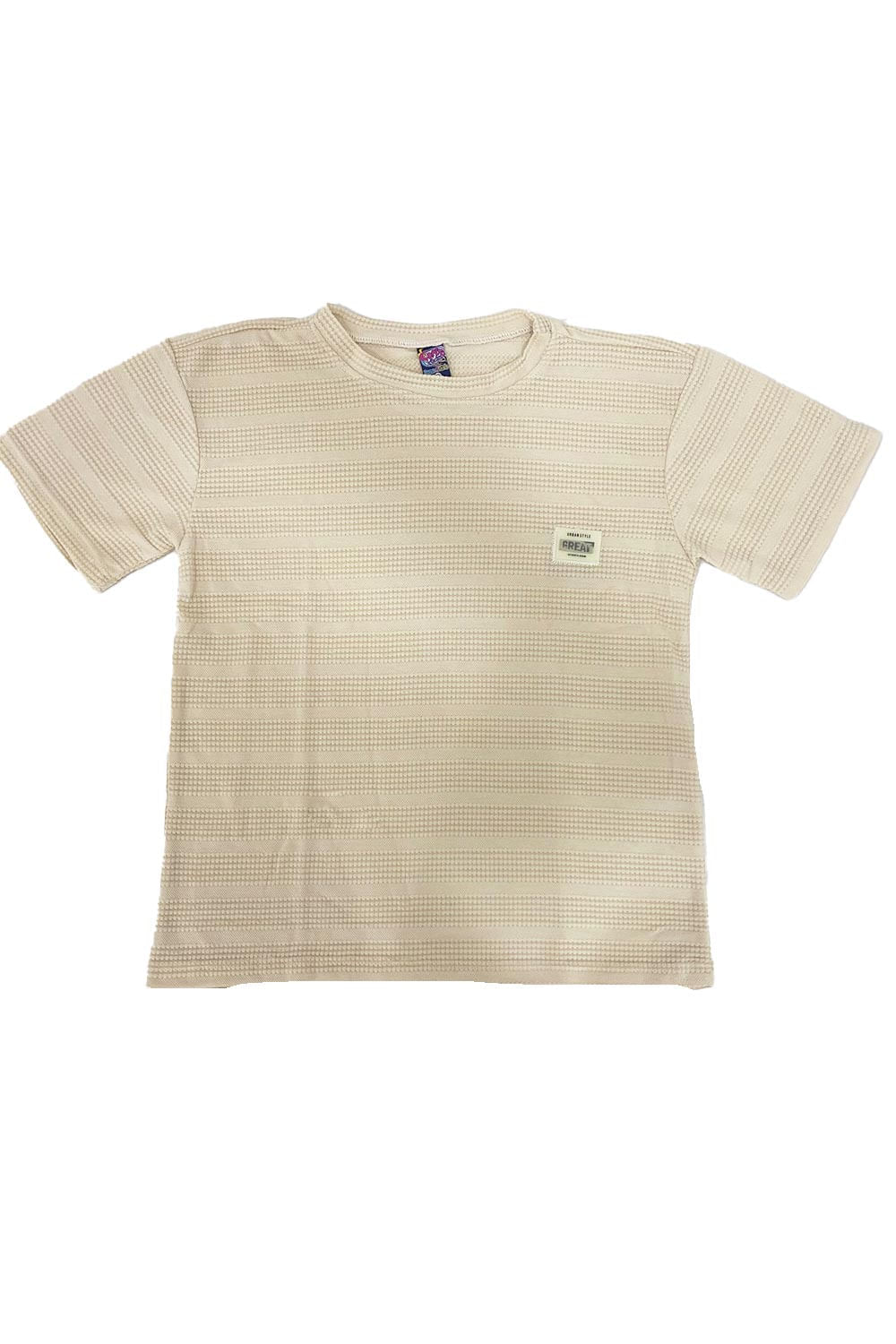 CAMISETA NIÑO OVERSIZE ACANALADA