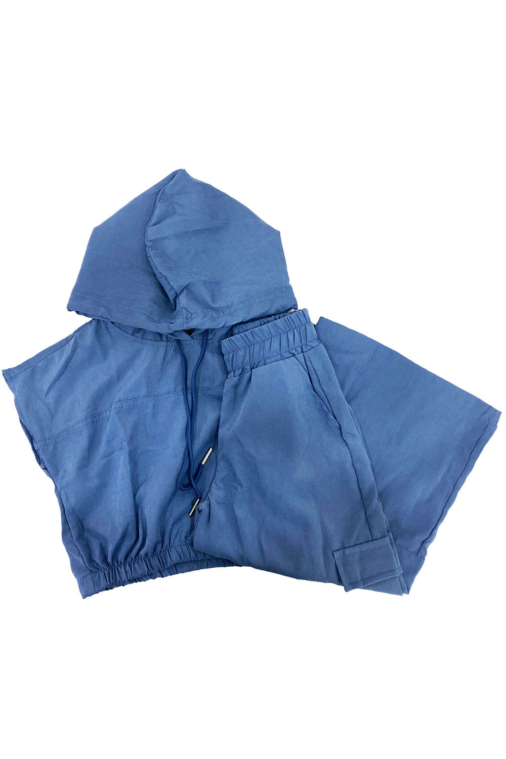 CONJUNTO NIÑA CHALECO Y PANTALON TIPO CARGO