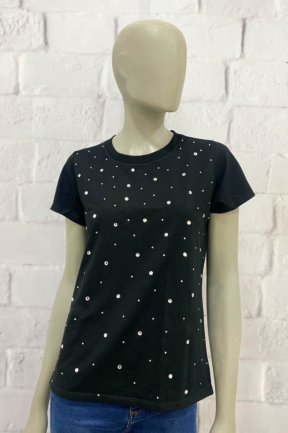 CAMISETA MUJER OVERSIZE PERLAS