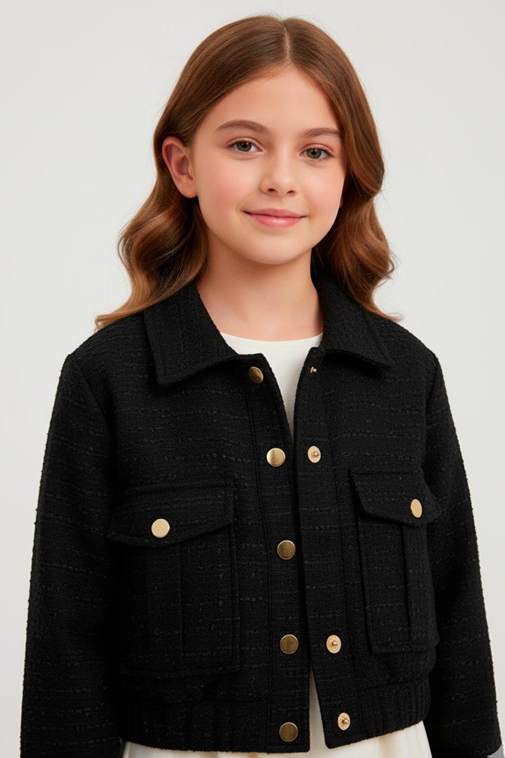 CHAQUETA NIÑA TEXTURAS