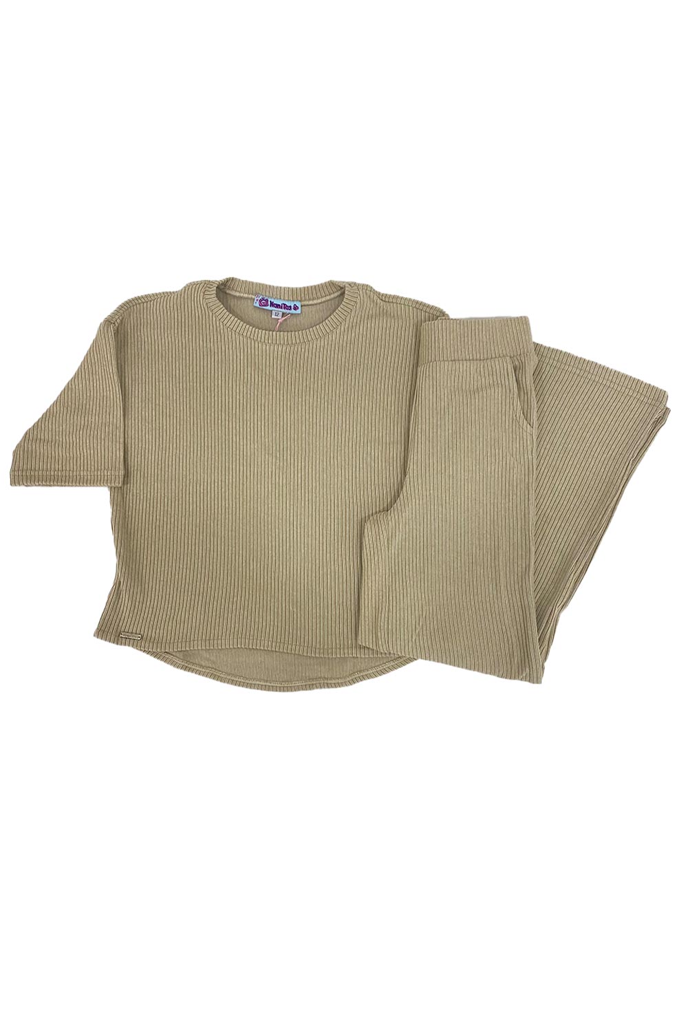 CONJUNTO SUDADERA NIÑA ACANALADA