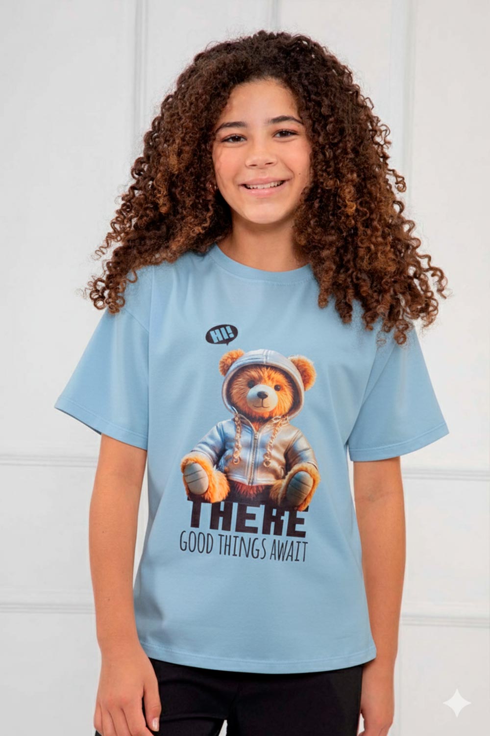 BLUSA NIÑA ESTAMPADA OSO GRANDE