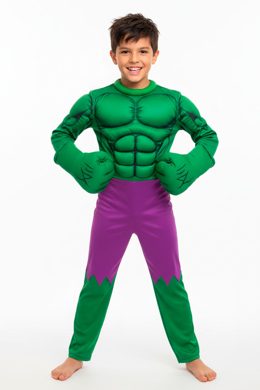 DISFRAZ NIÑO HULK