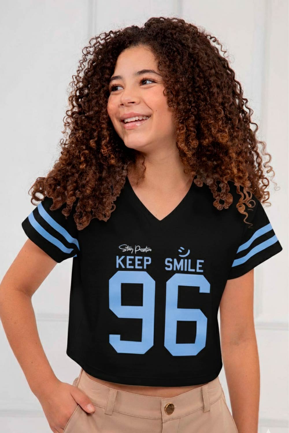 BLUSA NIÑA CORTA OVERSIZE