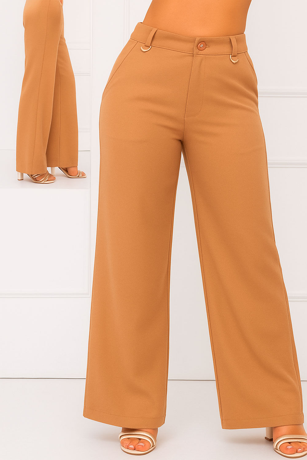 PANTALON MUJER BOTA AMPLIA DISEÑO ARGOLLA