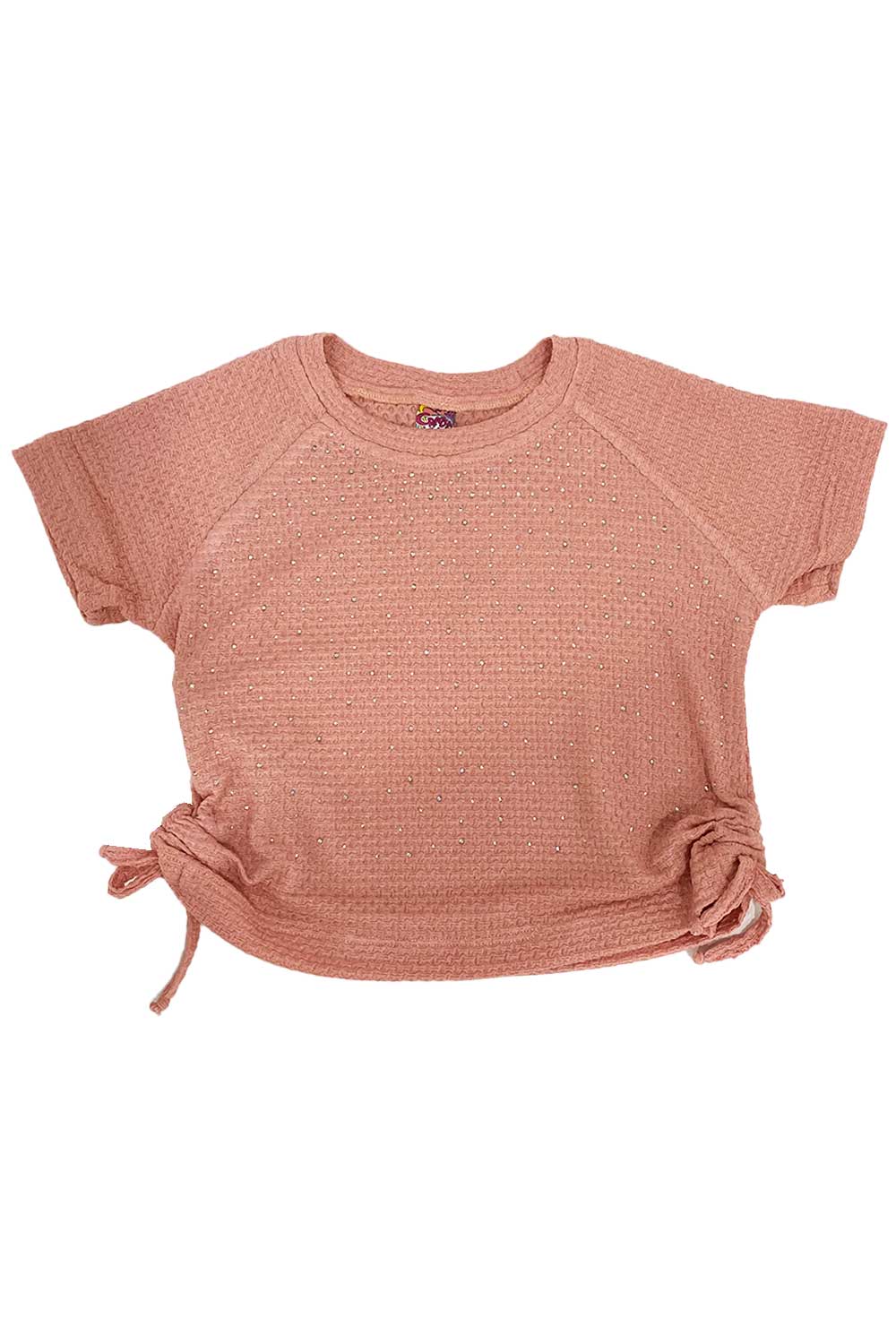 BLUSA NIÑA CORTA BRILLOS