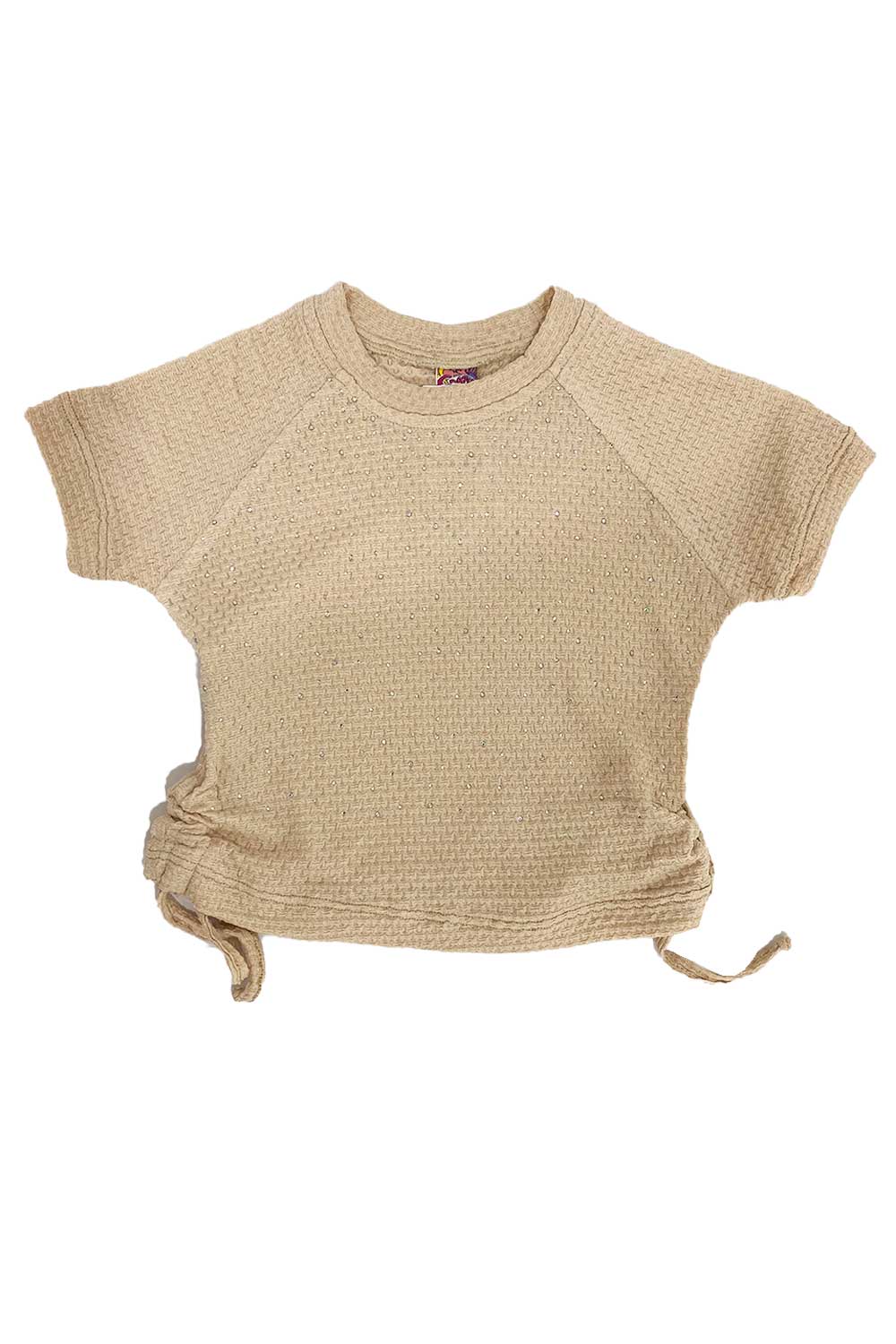 BLUSA NIÑA CORTA BRILLOS