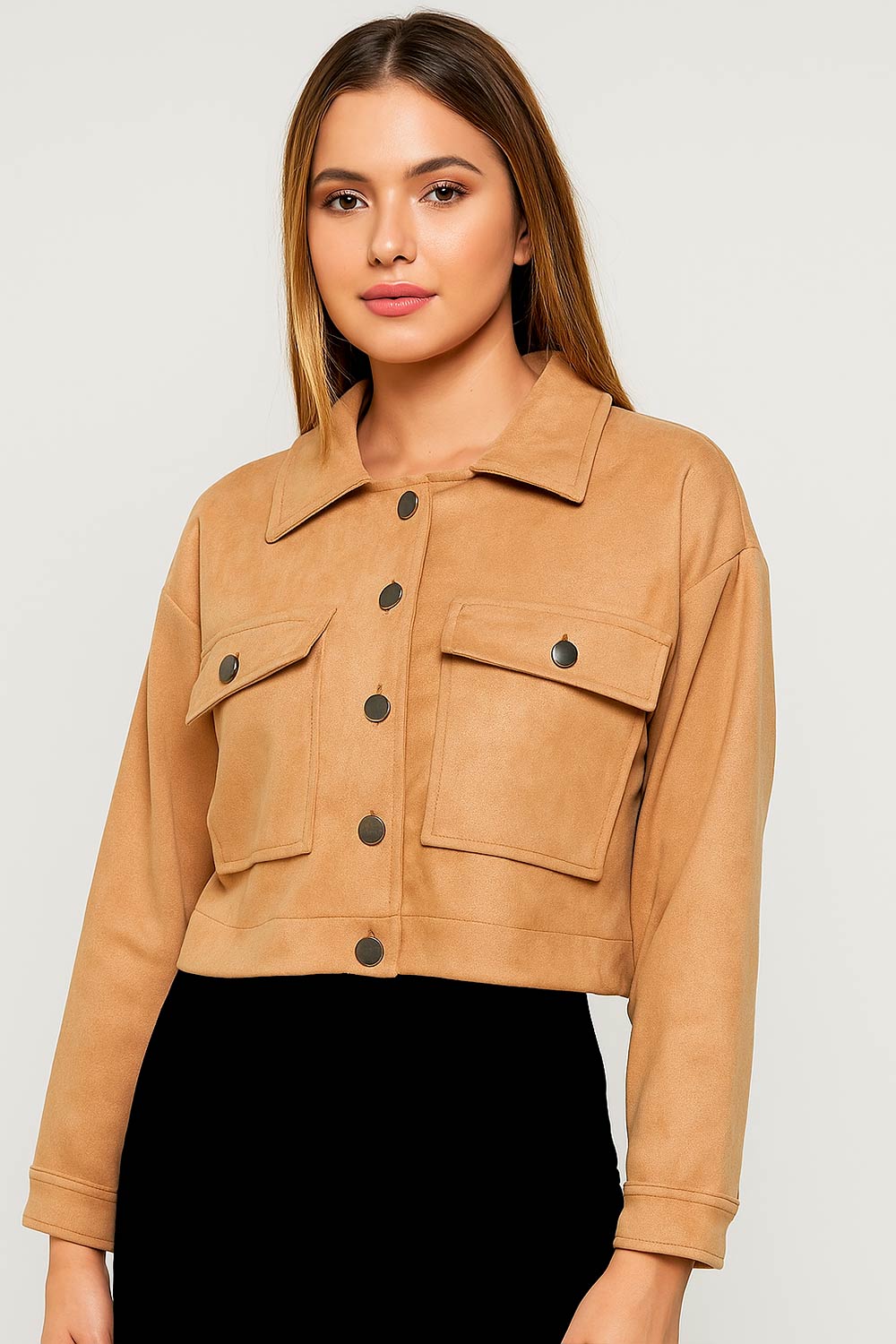 CHAQUETA MUJER CORTA PANA