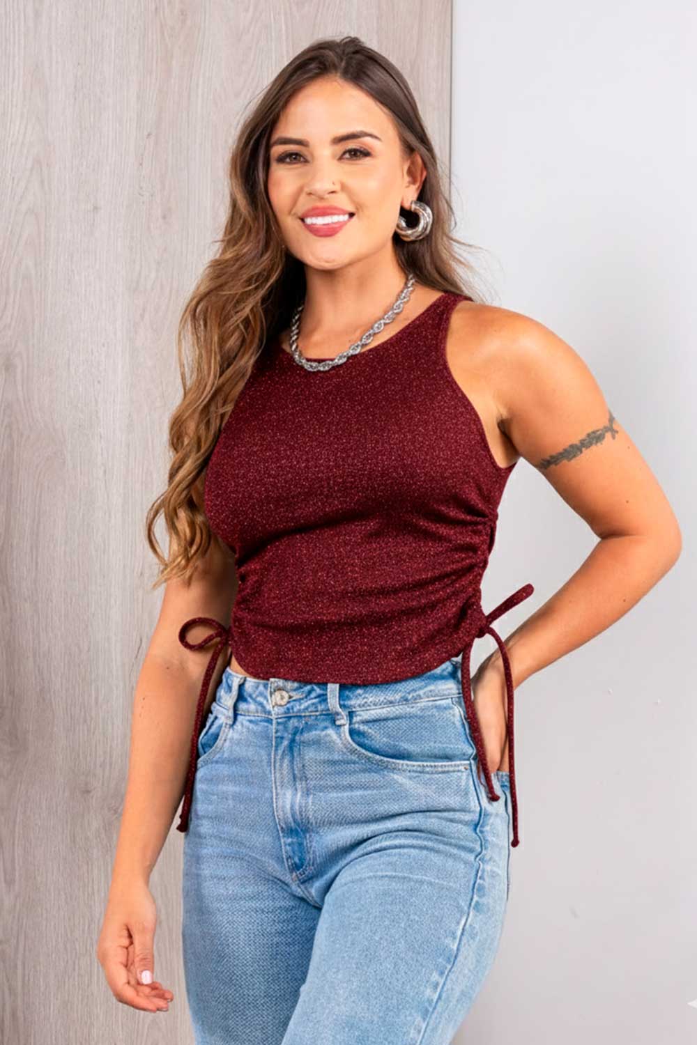 BLUSA MUJER BRILLANTE